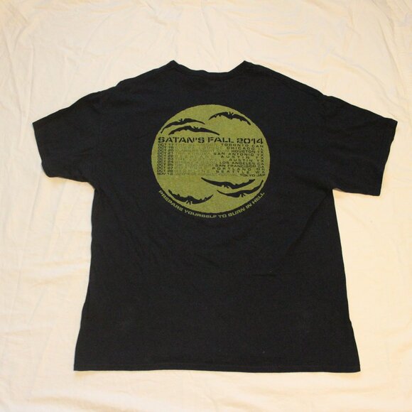 Satan Satan's Fall Tour 2014 Shirt - Large - Tee Rock Metal Band Black Rare - Picture 4 of 5